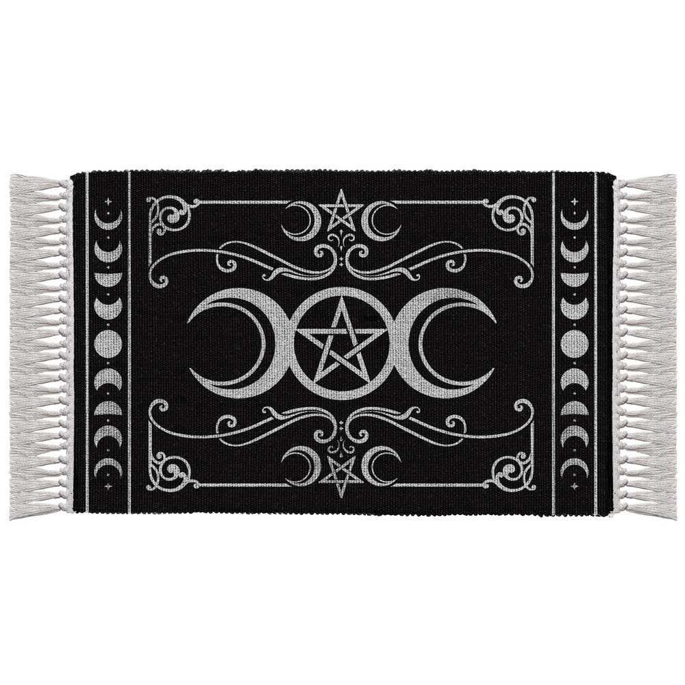 Alchemy - Triple Moon Mat/vloerkleed - Zwart